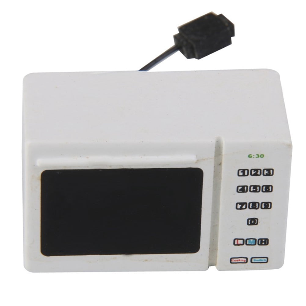 1Pc 1/12 Mini House Mini Model Kitchen Scene Microwave Oven Mini Kitchen Ornamen