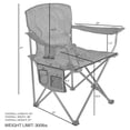 thumbnail image 3 of Padded Arm Chair, Oversized, Blue Polyester, 3 of 7