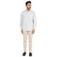 thumbnail image 2 of Bestman Solid Formal Button Down Shirt For Men Long Sleeve With Patch Pocket Business Wear, 2 of 7