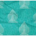 thumbnail image 4 of oneOone Organic Cotton Poplin Twill Fabric Leaves & Tree Block Printed Craft Fabric BTY 42 Inch Wide, 4 of 4