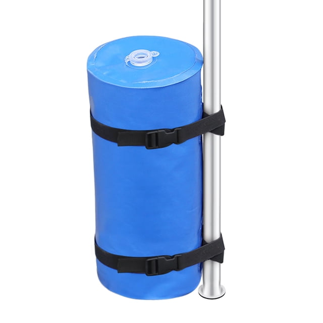 PVC-Coated Mesh Water Weight Bag for Outdoor Canopy & Tent Stability - 10L Capacity, Blue, 7.1x15.7in, 0.4lbs Net Weight, Windproof Sandbag/Stand Reinforcement Accessory