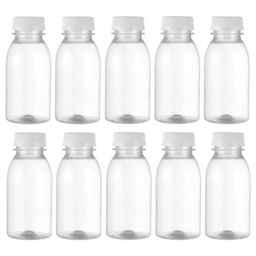 PENGXIANG Bouteilles Jus Mini Eau Contenants de Frigo Boîte Couvercles pour Jus Rechargeables Vides Transparents Réutilisables Bouchons à Shooter Oz 4 Petite Bouteille