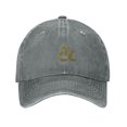 thumbnail image 1 of ZICANCN Adjustable Baseball Cap Women, Character & Patterns Hats for Men Adult Washed Cotton Denim Baseball Caps Fashion, Gray, 1 of 6