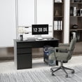 thumbnail image 2 of HOMCOM Computer Desk with Storage Home Office Desk with Drawer Cabinet, 2 of 10