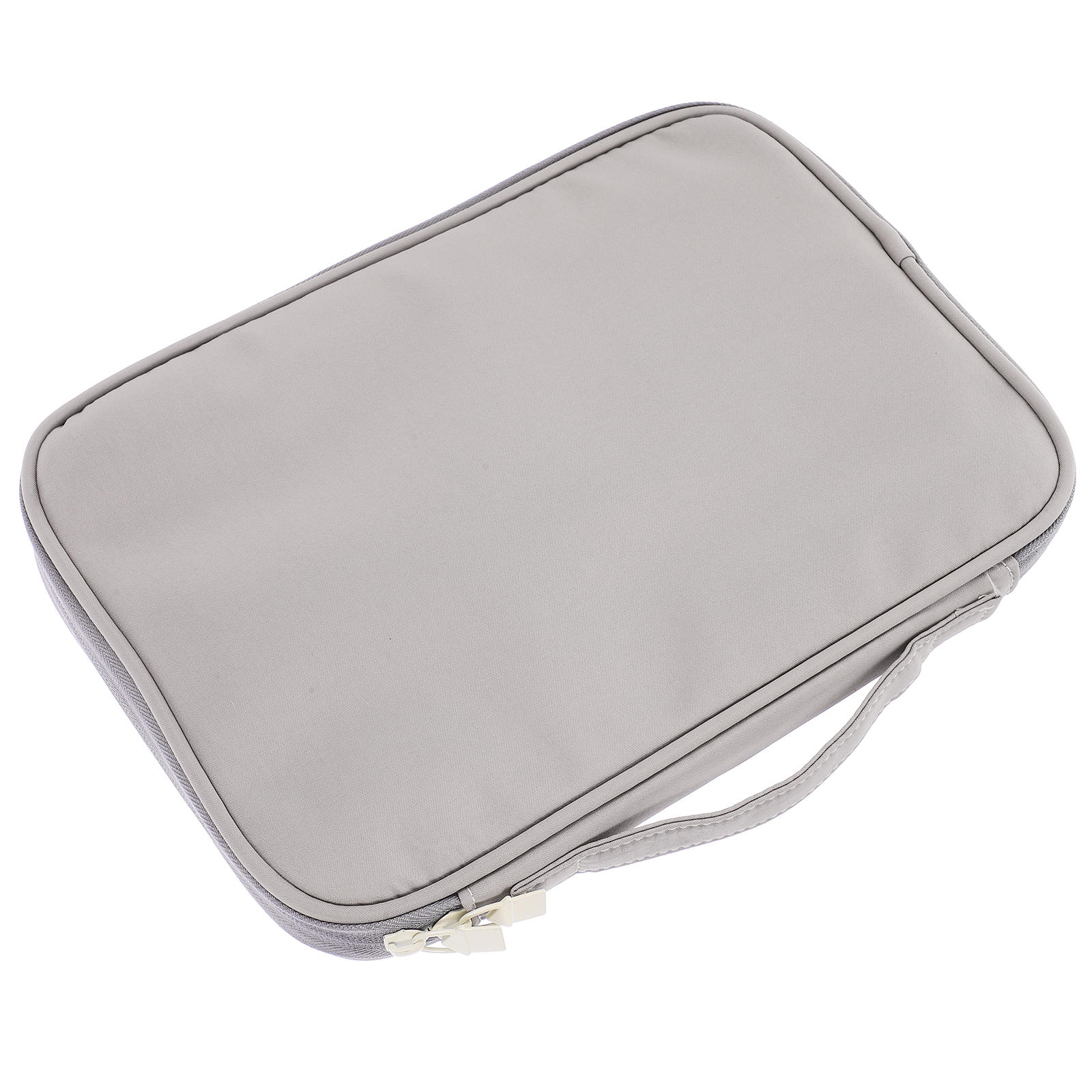 Raindrops Tablet Bag Grey Polyester Lightweight Protective Case for Tablet Travel Use