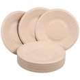thumbnail image 2 of 50Pcs Beige Pulp Food Plate For Takeout And Picnic Plates Paper Cake Plates, 2 of 9