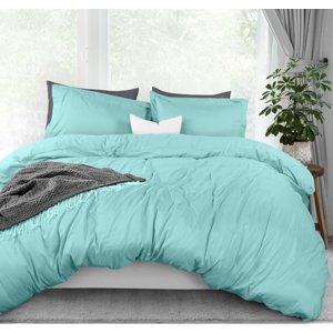Utopia Bedding Duvet Cover Full Size - 1 Duvet Cover with 2 Pillow Shams - 3 Piece Bedding Duvet Cover with Zipper Closure - Soft Brushed Microfiber 80 X 90 Inches (Full Spa Blue)