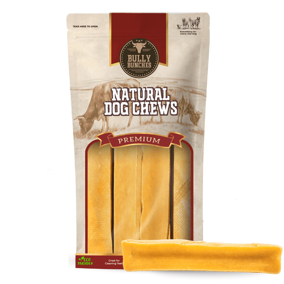 Bully Bunches Large Yak Cheese Himalayan Chews All Natural Dog Treats 6 Pack