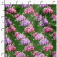 thumbnail image 2 of Soimoi Green Modal Satin Fabric Leaf Floral Print Sewing Fabric Yard 42 Inch Wide, 2 of 6