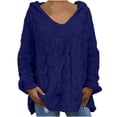 thumbnail image 2 of RKSTN Sweaters for Women Fashion Loose Large Size Color Hood Long Sleeves Sweater Tops Fall Sweaters, 2 of 7