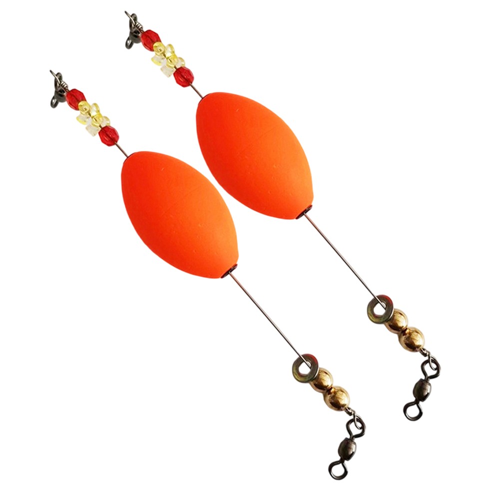 2pcs Fishing Float Fishing Bobbers Weighted With Swivel for Saltwater Freshwater