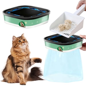 BotaniNest Chat Litter , compatible avec standard extra grand et XL Alternative universelle aux systèmes d'élimination des déchets de chats