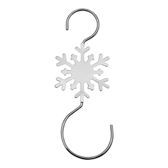 Maliangggg 10 Pcs Snowflake Themed Ornament Hooks Metal Wire Hooks With Decorative Snowflake Design For Hanging For Xmas Winter Farmhouse Party