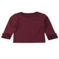 thumbnail image 1 of Baby Girl Long Sleeve T-shirt Crew Neck Cotton Ruffle Tops, 1 of 5