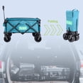 thumbnail image 3 of Chariot Utilitaire Pliant pour l'Extérieur avec Grosses Roues, Chariot de Jardin Pliable Robuste pour le Camping et les Courses, 3 of 7