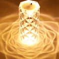 thumbnail image 3 of Mistaha Acrylic Table Lamp Desk Beside Light Rose Reflection Design Crystal Night Light Decorative Nightstand, 3 of 7