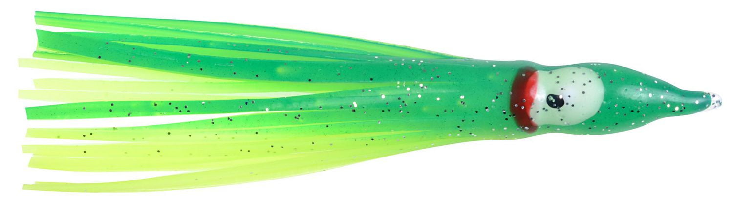 Danielson SQD254121 Appât de calmar 2.5" Vert/Chrome St 4Pk