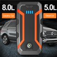 thumbnail image 2 of PINHEN Jump Starter Portable with Air Compressor for 8.0L Gas/5.0L Diesel, 12V/1500A Auto Jump Box Car Battery Charger + 150PSI Air Inflator Pack, USB Quick Charge Type-C & LED Light & Compass, 2 of 8