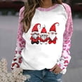thumbnail image 1 of TIMIFIS Chandail à Manches Longues de Noël pour Femmes, T-Shirt, Hauts, Automne Hiver, Décontracté, Imprimé du Père Noël, Col Rond, Chandail Molletonné, Cadeaux de Noël, 1 of 4