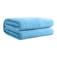 thumbnail image 2 of Solid Color Double Sided Flannel Blanket for All Seasons - Soft Lightweight Breathable Office Nap and Summer Conditioning - Versatile Home Camping Sofa Decor, 2 of 8