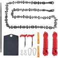 thumbnail image 3 of 53 Inch Hand Rope Chain Saw Sharp Manual Tree Limb Chain Saw with 68 Teeth Folding Pocket Rope Chainsaw Tree Cutting Tool for Gardening Camping Survival Gear, 3 of 10