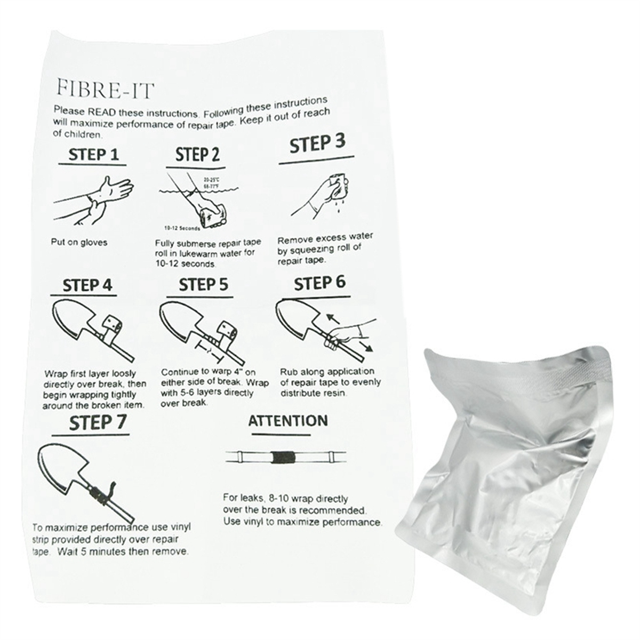 Fiberglass Repair Kit Pipe Simple Tools Furniture Wooden Handle Repair Quick Curing Repair Winding Tape