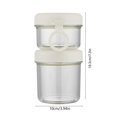 thumbnail image 3 of Oats Container with Lid Leakproof Breakfast To Go Cup | Cereal Yogurt Jar with Ring Handle Reusable Meal Prep Storage Cup | Fruit Salad Snack Container for Home Kitchen Office, 3 of 7