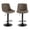 Brun, variante sur Tabourets de Bar Modernes en Cuir PU, Ensemble de 2, Tabourets de Comptoir Pivotants Réglables avec Dossier et Repose-Pieds, Chaises de Salle à Manger Sans Accoudoirs pour Îlot de Cuisine, Base Robuste Dia 41 cm, Brun