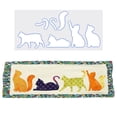 thumbnail image 1 of Liquidation! Delayuji Décoration pour la Maison Mignon Modèle de Chat Règle Textile Mignon Décoration pour la Maison Idées de Bricolage Règle de Tableau 8 Pcs Taille Unique Multicolore, 1 of 9