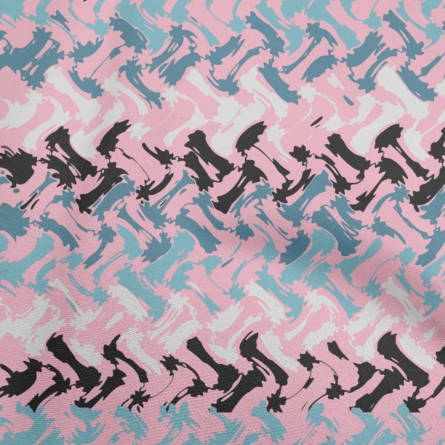 oneOone Rayon Light Pink Fabric Geometric Sewing Craft Projects Fabric Prints By Yard 56 Inch Wide-2D