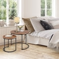 thumbnail image 4 of Costway Nesting Coffee Table Set of 2 for Balcony Living Room Modern Round Side Tables, 4 of 10