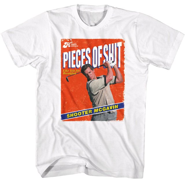 Happy Gilmore T-Shirt Blanc pour Adulte Pos For Breakfast TG