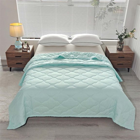 Vadktai Cooling Blankets, Cooling Comforter, Summer Comforter, Soft Cozy Warm Premium Blanket, Cool Sleeping Summer Blanket for Hot Sleepers and Night Sweats, Breathable Soft Silk Smooth Lightweight