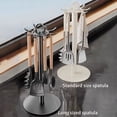 thumbnail image 4 of Stainless Steel Rotating Kitchen Organizer Rack with Hooks for Efficient Utensil Storage and Space Saving, 4 of 8