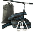thumbnail image 1 of Maoww 2pcs Super Strong Hammock Straps with Carabiners Buckles Camping Hiking Tree Hanging Belt Rope, 1 of 9