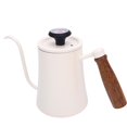 thumbnail image 1 of 600ML Stainless Steel Coffee Pot with Temperature Meter Wood Handle Long Spout Rustproof and High Temperature Resisting, 1 of 7