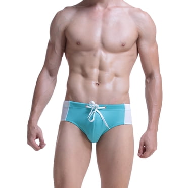 Ketyyh-chn99 Men's Swim Trunks Mens Swimming Trunks Swim Shorts with Zipper Pockets Swim Men Brief Sky Blue,XL