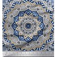 thumbnail image 1 of Soimoi Poly Georgette Fabric Moroccan & Mandala Kaleidoscope Decor Fabric Printed Yard 42 Inch Wide, 1 of 3