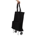 thumbnail image 3 of Foldable Shopping Cart, Wheeled Shopping Bag Multifunctional Large Capacity  For Travel Black, 3 of 8