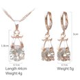thumbnail image 3 of Ensemble de Bijoux de Mariage Mode Collier Boucles d'Oreilles en Strass Ensemble de Bijoux de Mariée, 3 of 10