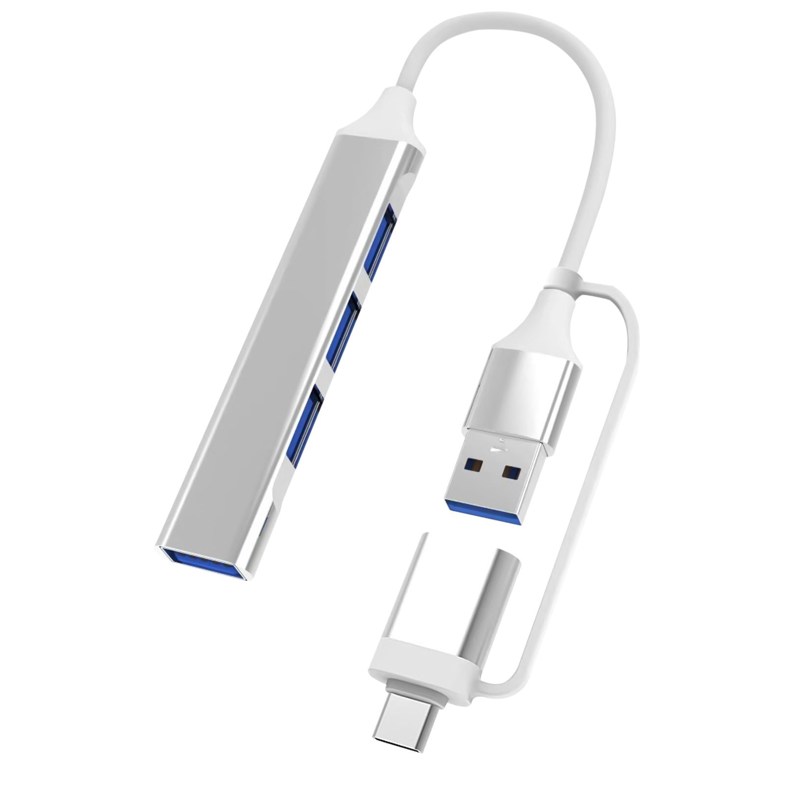 Usb to Usb C,Usb to Usb C Adapter Mini Type-C Hub Extensions, 4 Port Usb 3.0 Hub, 2.0 Hub, Type-C Adapter Station, Slim Portable Data Hub, Type-C Splitter Aluminum Usb C to Usb Adapter
