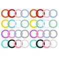 thumbnail image 1 of 32 Pcs Anneaux Toriques en Silicone Perles 65mm Boucle Ronde en Silicone avec 2 Trous, 1 of 5