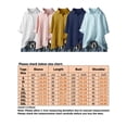 thumbnail image 2 of MAWCLOS Chemises pour Femmes Couleur Unie Blouse Boutonnée Tunique Ample à Volants Blanc 4TG, 2 of 2