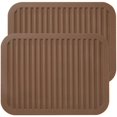 thumbnail image 1 of Silicone Trivets - 9" x 12" Silicone Potholder [2 Set ] Silicone Pot Holders - Spoon Rest - Kitchen Table Mat - Hot Pads - Large Coasters (Black), 1 of 8