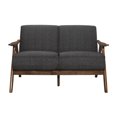 thumbnail image 3 of Topline Home Furnishings Dark Grey Loveseat, 3 of 4