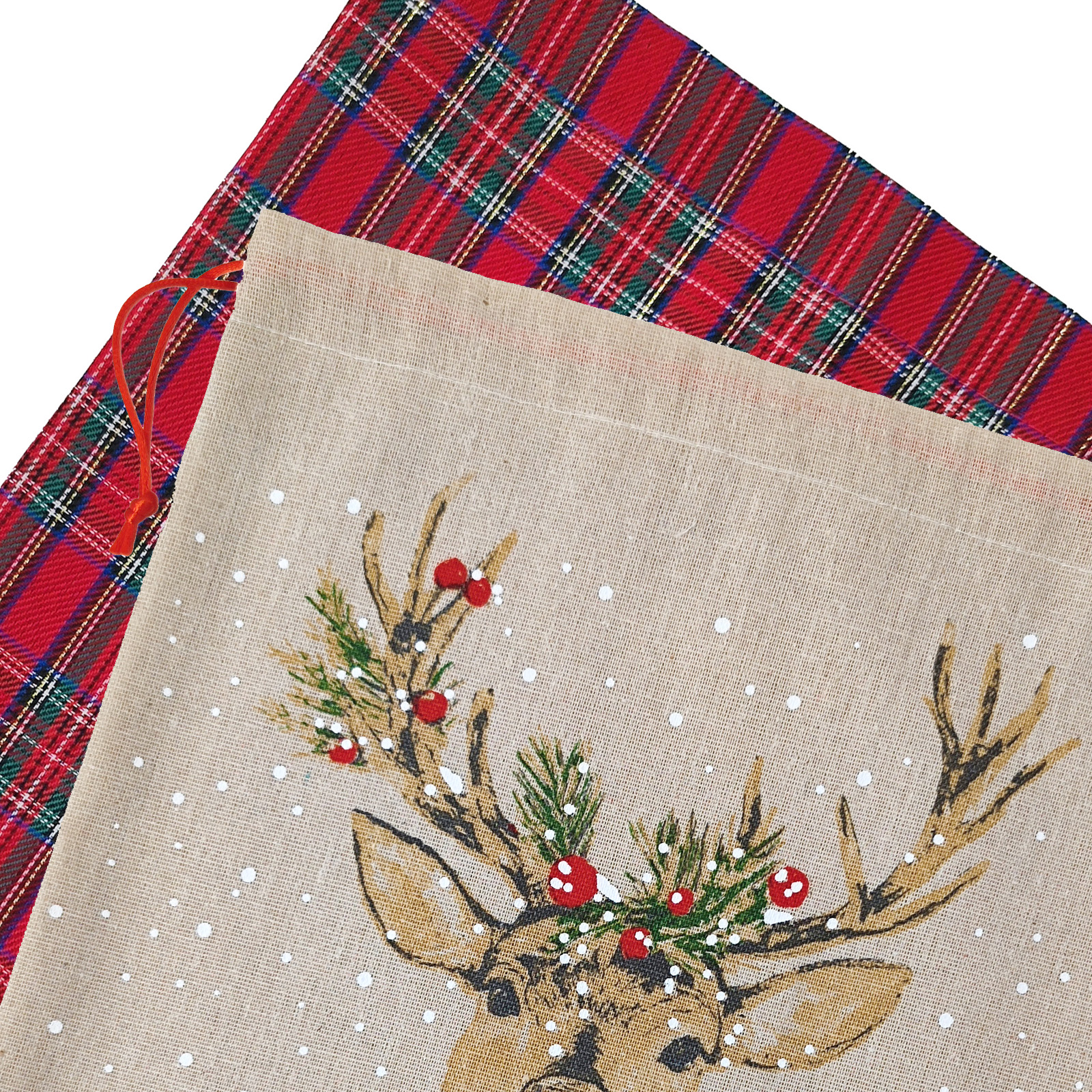 Holiday Time 2 Count Deer Christmas Gift Bags