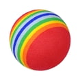 thumbnail image 2 of 10pc Golf Swing Training Foam Balls Indoor Practice Rainbow Sponge Balls, 2 of 7