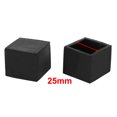 thumbnail image 2 of Unique Bargains 25mmx25mm Protecteurs de Sol pour Pieds de Chaise Carrés Embouts de Table 4 Pcs, 2 of 3