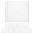 thumbnail image 1 of SHISUYAN 10pcs CD DVD Storage Boxes Plastic Case Replacement Disc Holder, 1 of 8