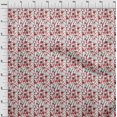 thumbnail image 4 of oneOone Cotton Flex Red Fabric Kids Floral Craft Projects Decor Fabric Printed By The Yard 40 Inch Wide, 4 of 4